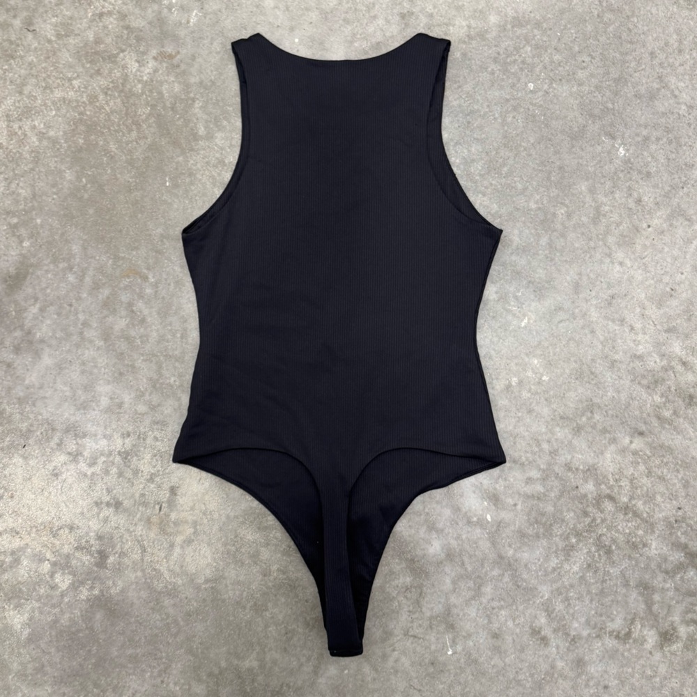 BP Black Ribbed double lined bodysuit - Picture 2 of 9